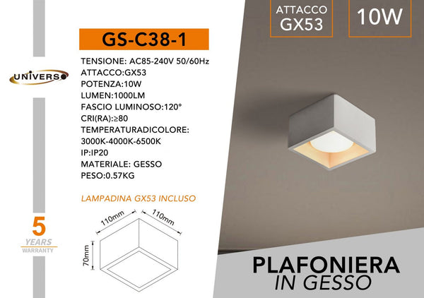 Porta Faretto Universo – GS-C38-1