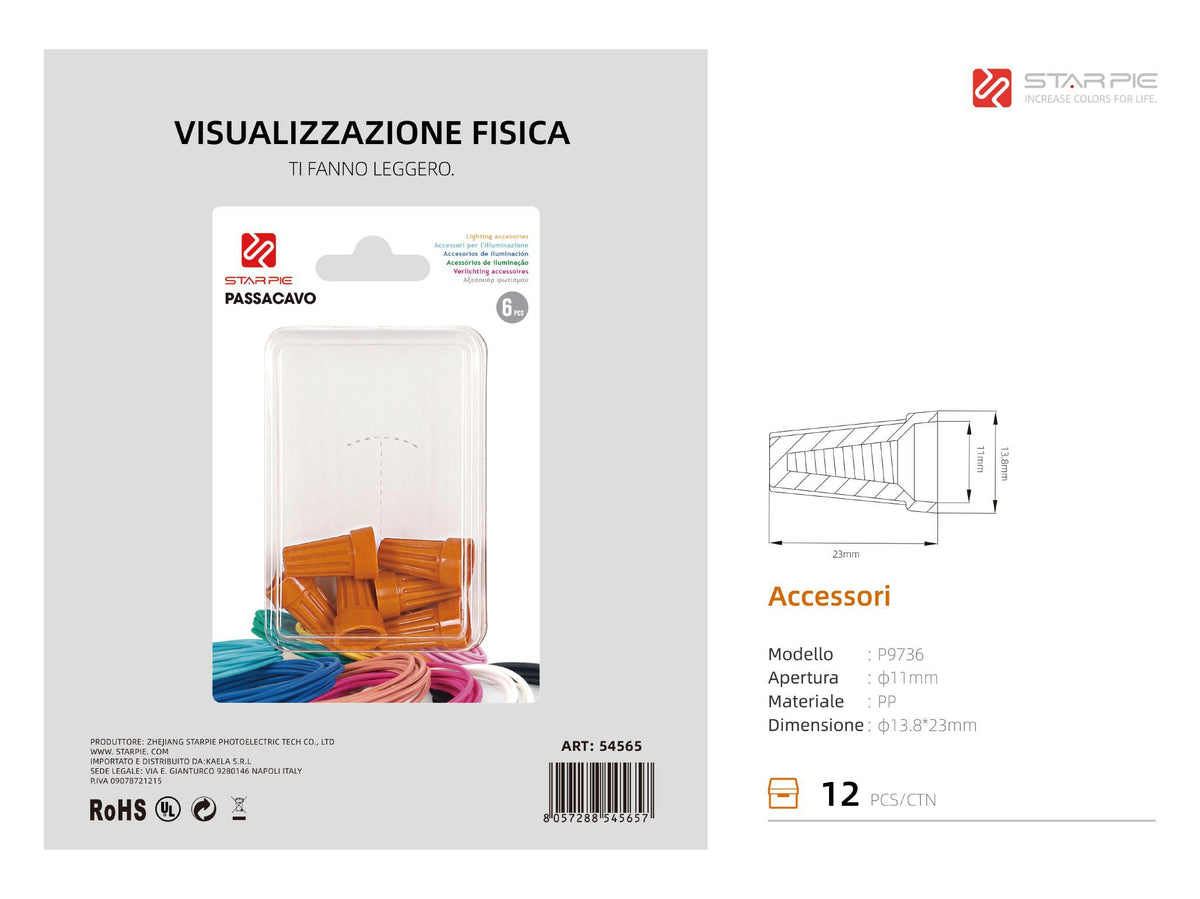Morsetti e connettori elettrici – art. 54565