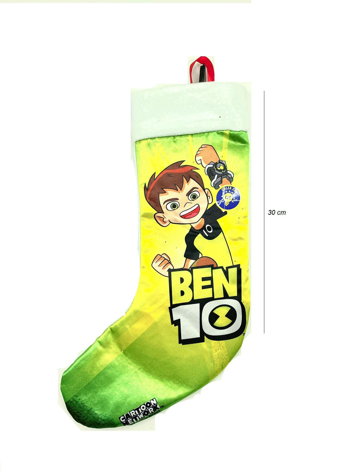 Calza decorativa con LED Ben 10, 30 cm