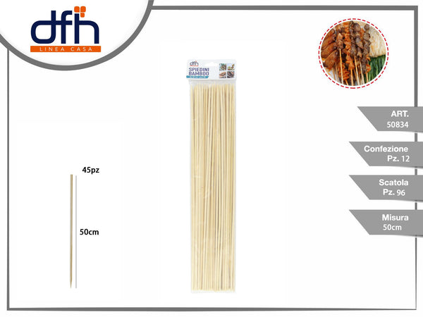 SPIEDINI BAMBOO 40 × 4 45 pz