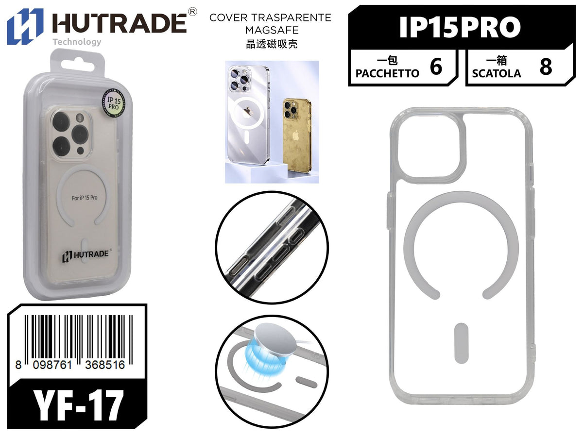 YF-17 COVER TRASPARENTE MAGSAFE IP15PRO