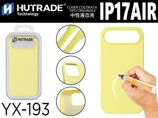 YX-193 COVER COLORATA IN GOMMA IP17 AIR GIALLO