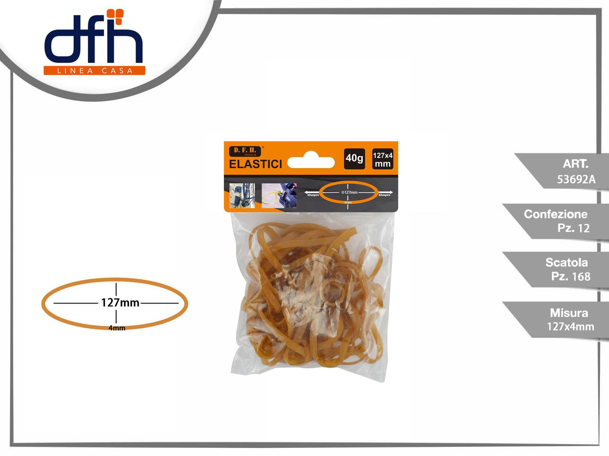 Elastici 127 × 4/40g