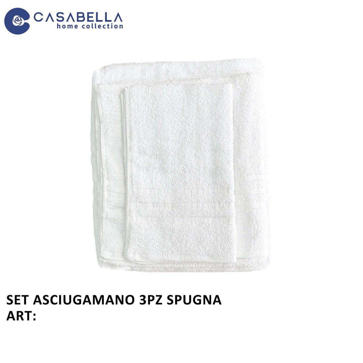 Asciugamano · art. SET 3PZ SPUGNA
