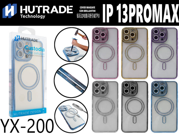 YX-200 COVER BRILLANTINATA CON MAGSAFE IP13 PRO MAX