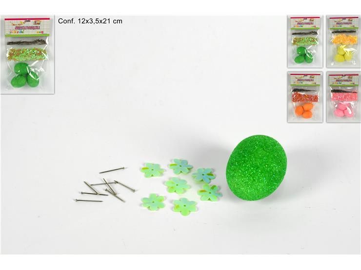 Set decorazione uovafiorispilli4colse1385