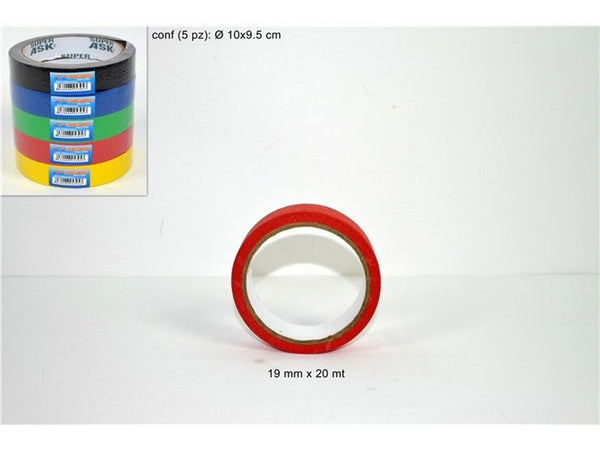 Nastro gommato colorato mm19 × 20mt