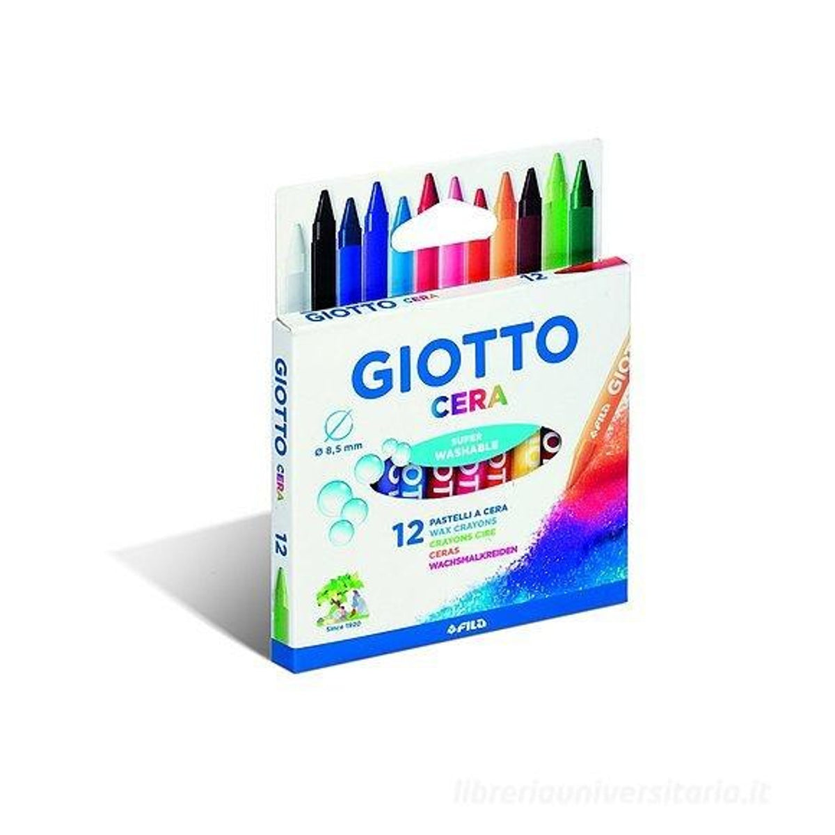 Giotto, confezione 12 pastelli a cera 0011