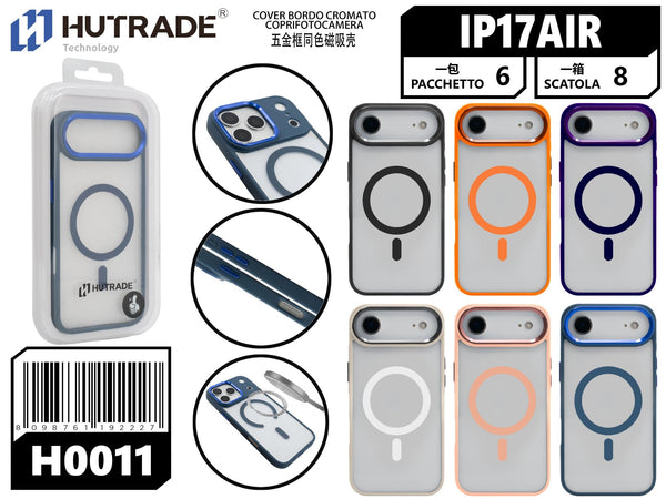 H0011 COVER BORDO COLORATO A MAGSAFE IP17 AIR
