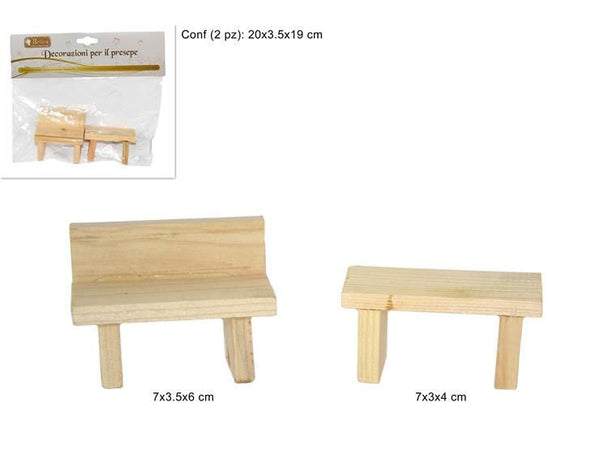 Busta 2 panchine assortite art. 322