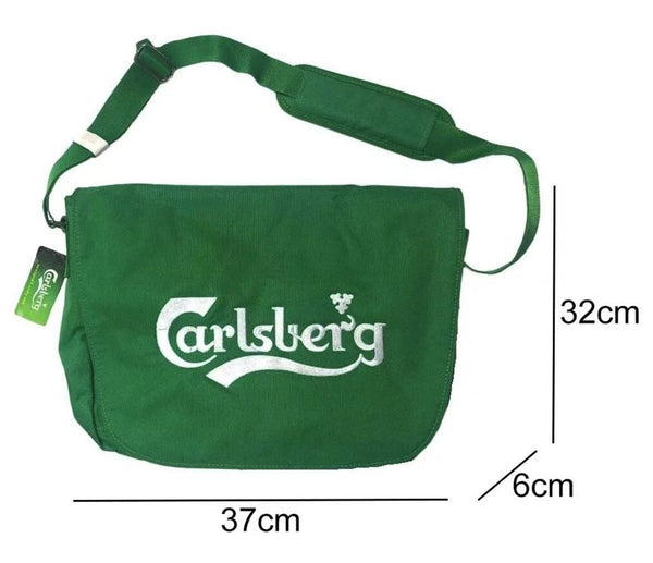 Carlsberg, borsa a tracolla con patta 37 × 32 × 6 cm