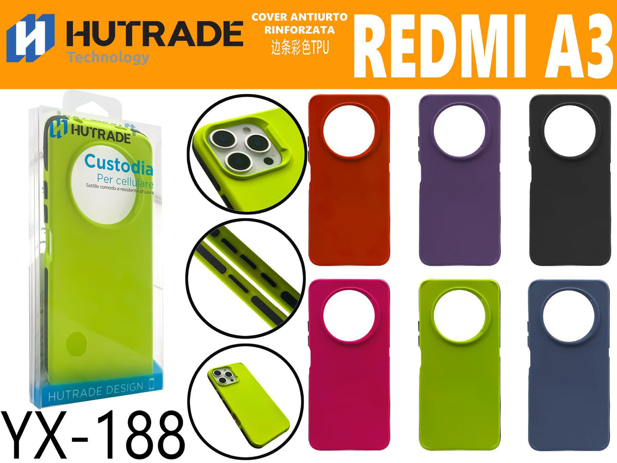YX-188 COVER COLORATA BICOLORE AI LATI REDMI A3