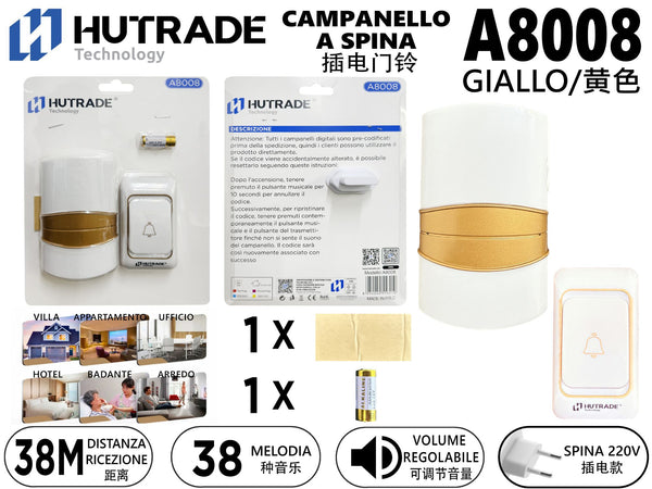 Campanello wireless a corrente, formato digitale 03