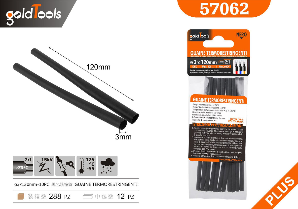 Guaine termorestringenti 12CM