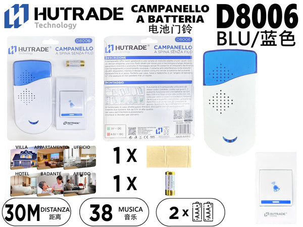 Campanello wireless D8006 a batteria
