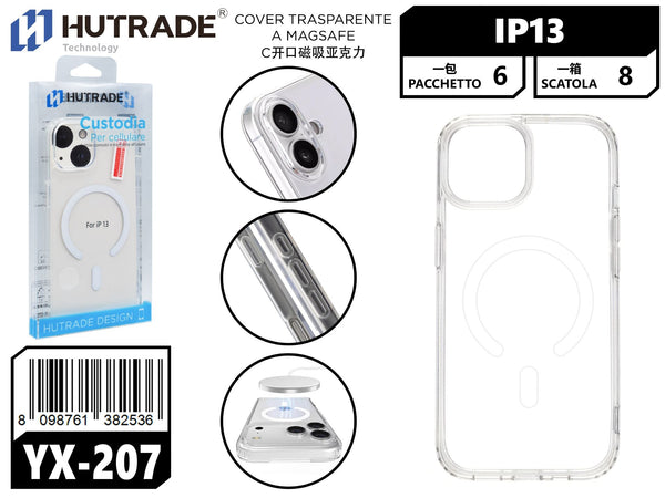 YX-207 COVER TRASPARENTE A MAGSAFE IP13