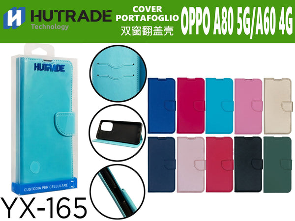 COVER A LIBRO PORTADOCUMENTI CON LACCIO OPPO A80 5G/A60 4G