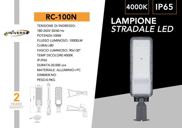 Lampione Stradale Universo – RC-100N