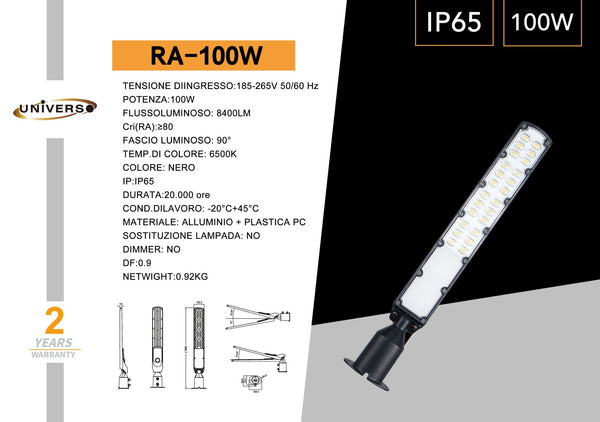 Lampione Stradale Universo – RA-100W