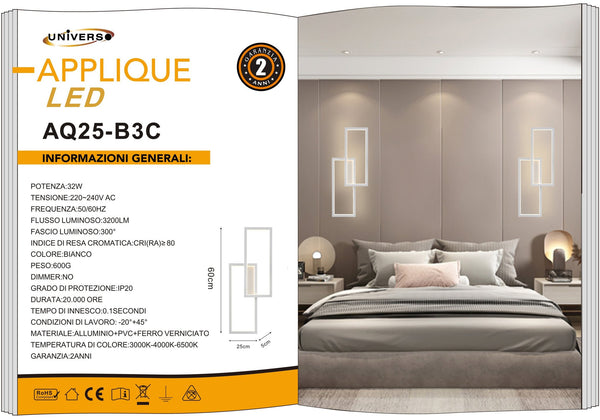 Applique Da Muro Universo – AQ25-B3C