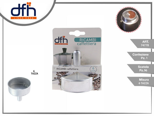 Ricambi caffettiera 6 tazza
