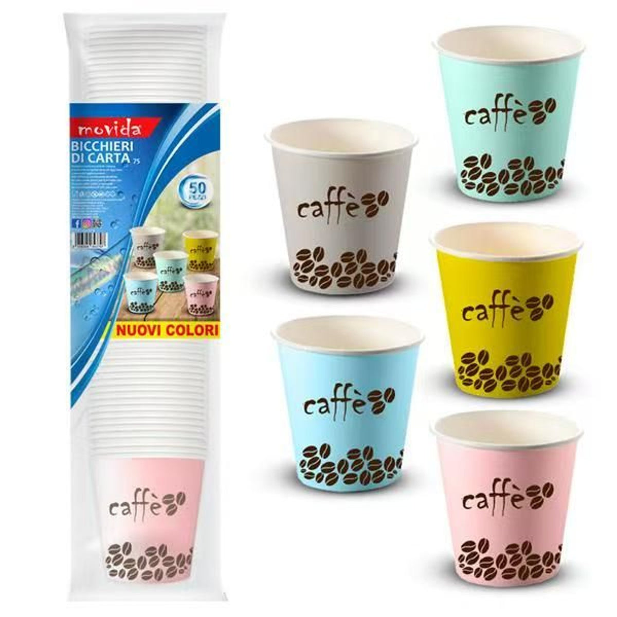 MOVIDA BICC BIO 0,75 CAFFE 50 pz MIX