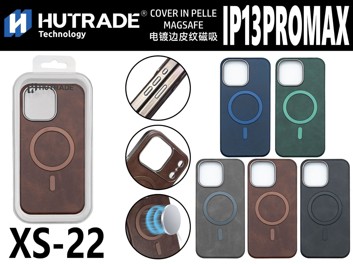 XS-22 COVER IN PELLE MAGSAFE IP13 PRO MAX