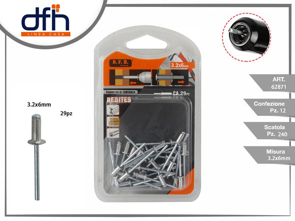 Rebites 3.2 × 6