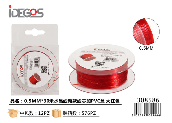 Filo elastico cristallo, 0,5 mm x 30 m