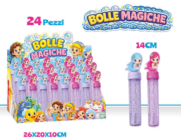 D.BOX 24PCS BOLLE MAGICHE 14 cm SIRENETTA 4 COL. ASS.