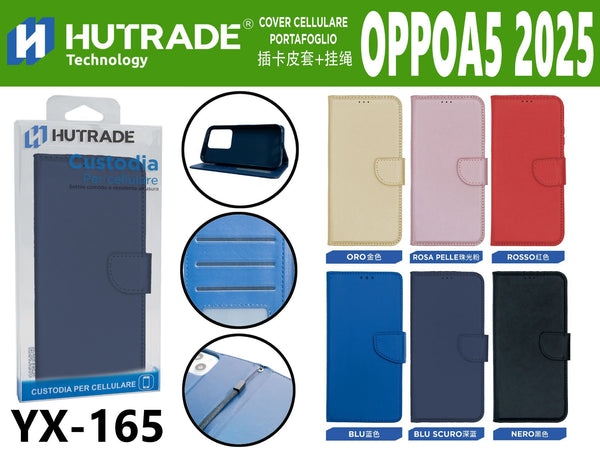 COVER A LIBRO PORTADOCUMENTI CON LACCIO OPPO A5 2025 – YX165 005136