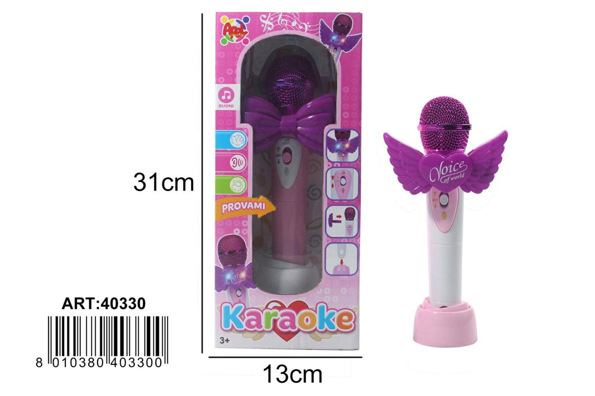 Microfono karaoke giocattolo, assortito AP40330