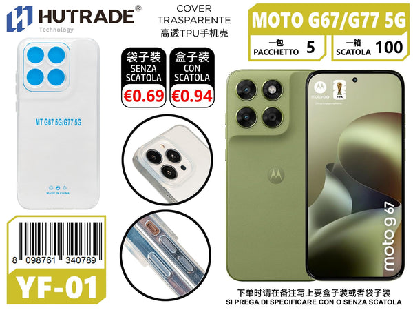 COVER TRASPARENTE MOTO G67/G77 5G – YF01 012031