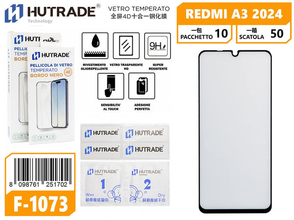 PELLICOLA DI VETRO REDMI A3 2024 4D 10IN1