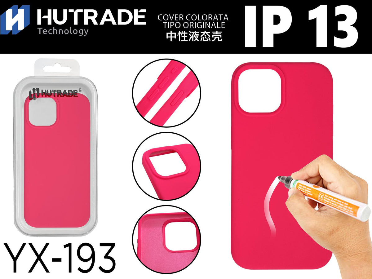 YX-193 COVER COLORATA IN GOMMA IP13 FUCSIA