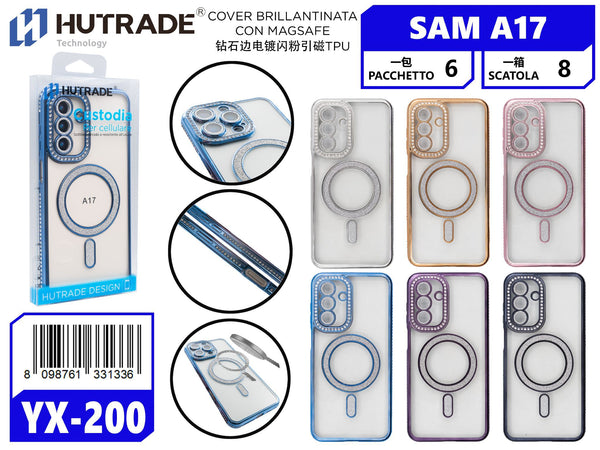 YX-200 COVER BRILLANTINATA CON MAGSAFE SAM A17/A18
