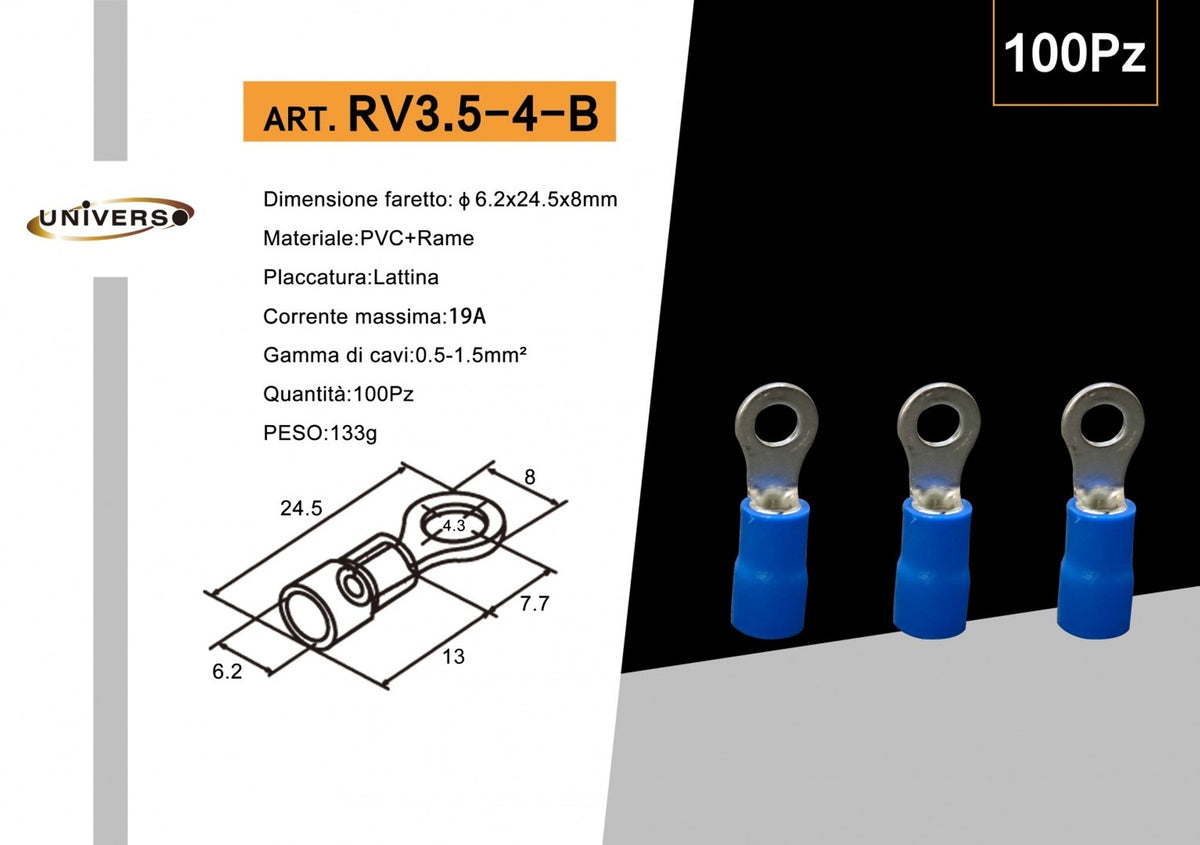 Terminali e capicorda – RV3.5-4-B
