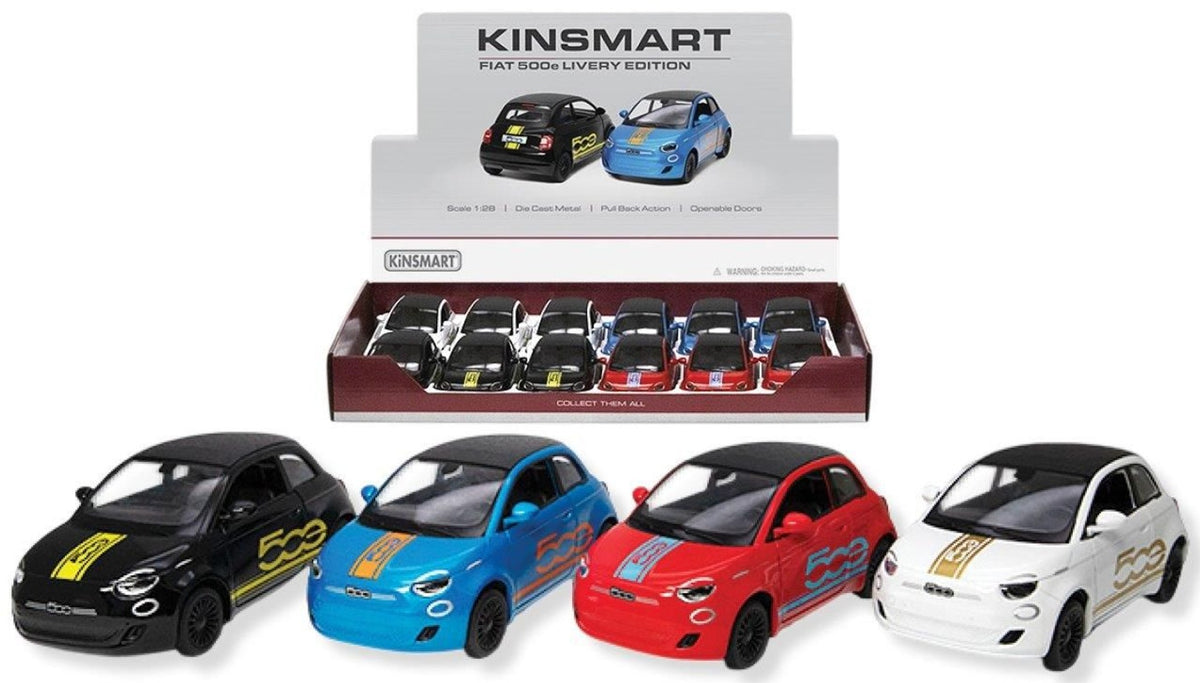 Fiat 500e, modellino giocattolo