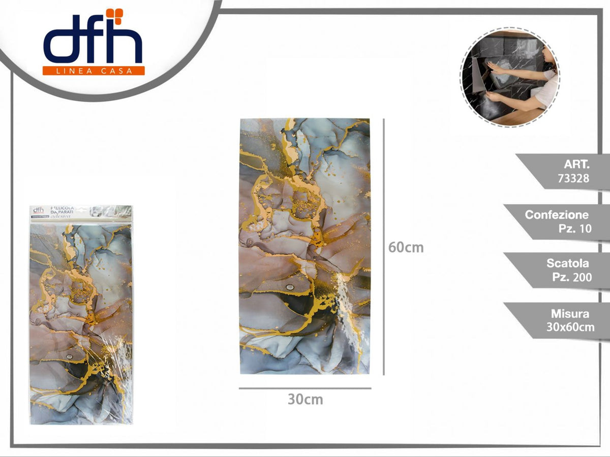 FOGLIO ADESIVO PER RIVESTIMENTI 30 × 60 cm