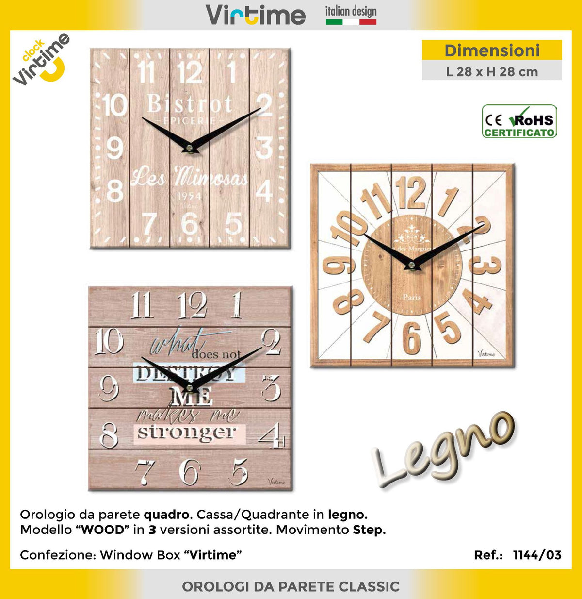 Orologi da parete – art. 114403