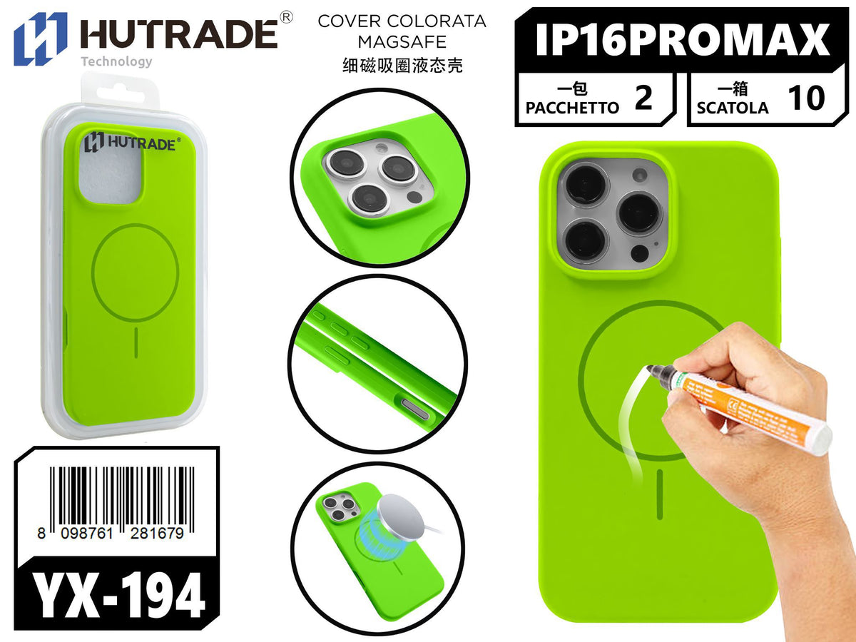 YX-194 COVER COLORATA MAGSAFE IP16 PRO MAX GIADA