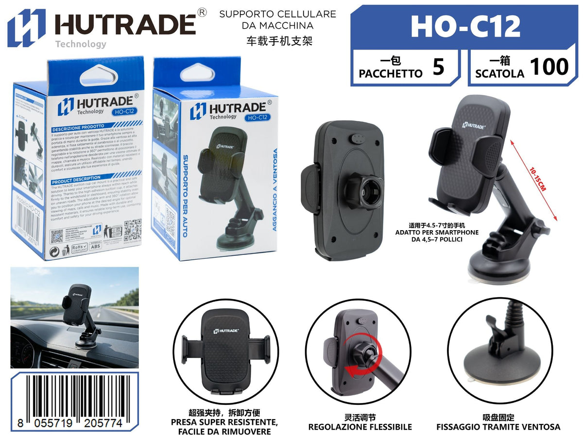 SUPPORTO TELEFONO PER LA MACCHINA HO-C12