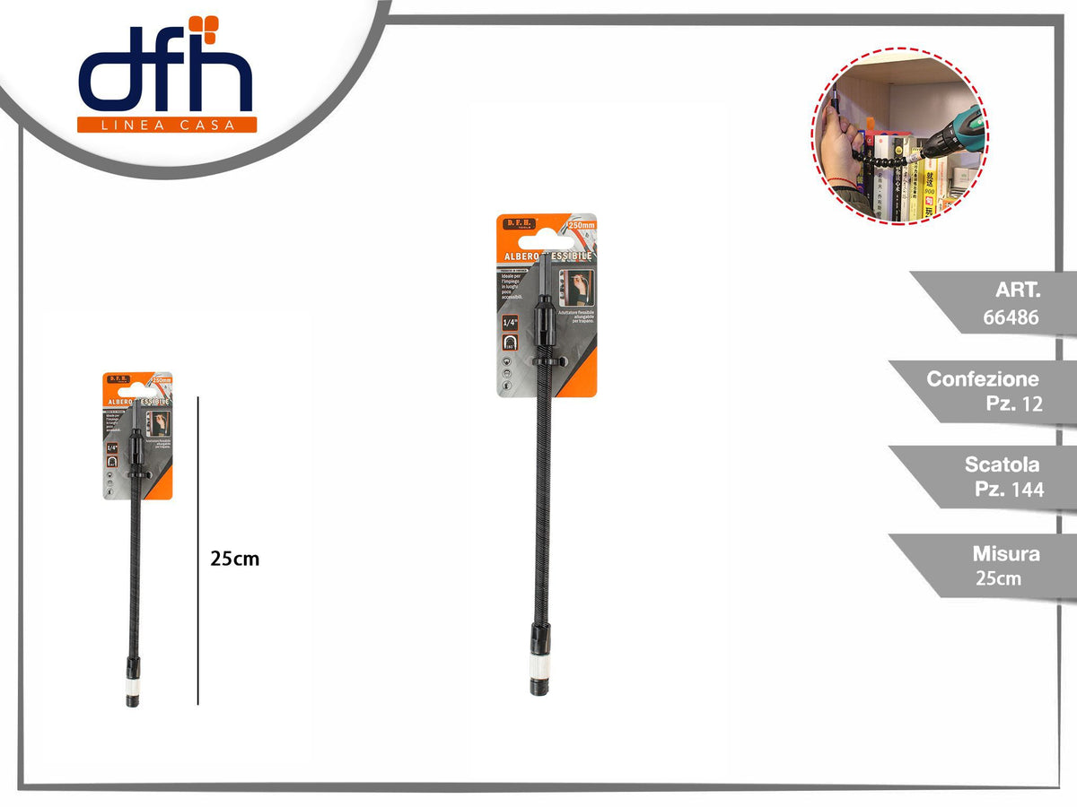 TUBO FLESSIBILE FERRO 250 mm