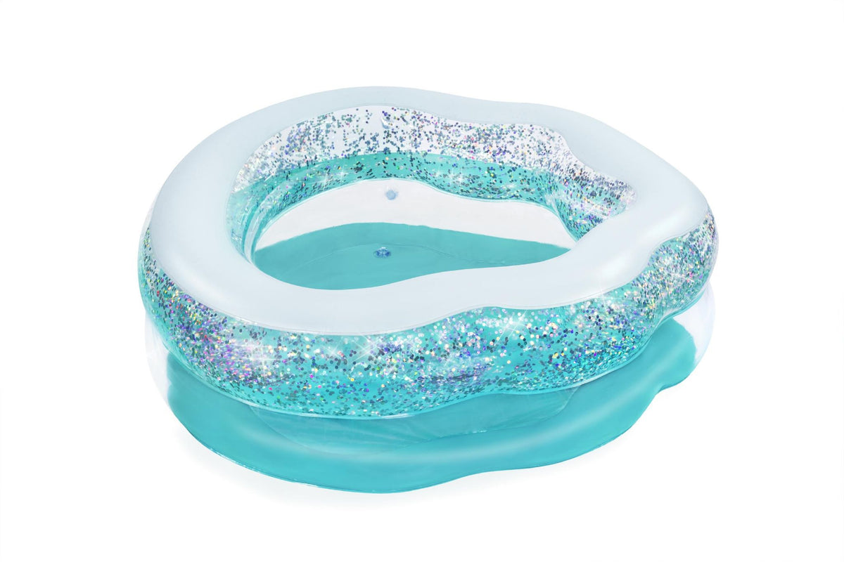Piscina per bambini conchiglia scintillante 1,50m x 1,27 m x 43 cm