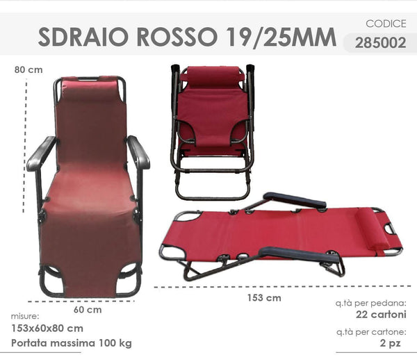 Lettino da giardino – 013490