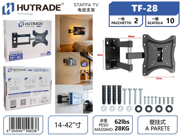 TF-28 STAFFA SNODATA TV 14-42 POLLICI 28KG PESO