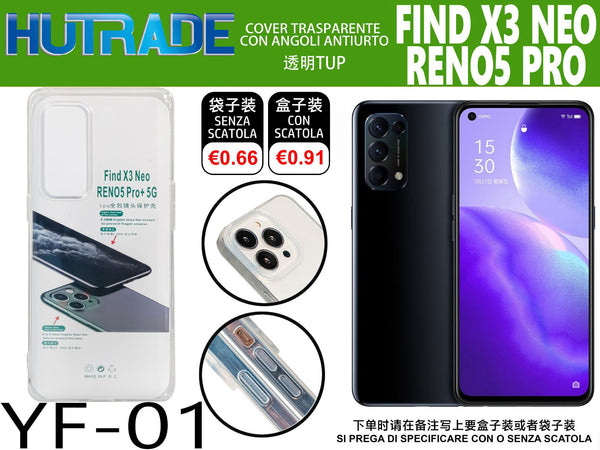COVER TRASPARENTE OPPO FIND X3 NEO – YF01 011726