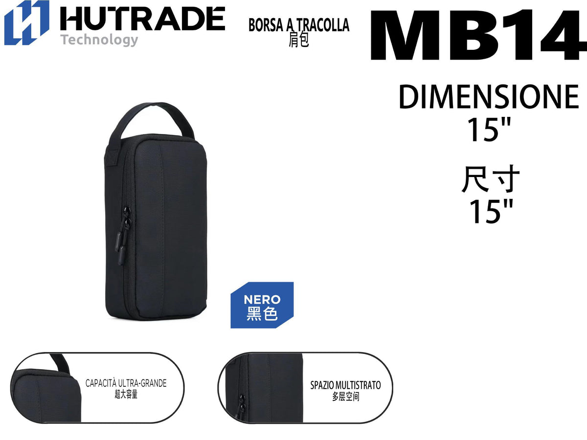 BORSA A TRACOLLA NERO – MB14 BLACK