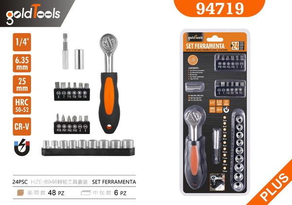 Set utensili a cricchetto – art. 94719