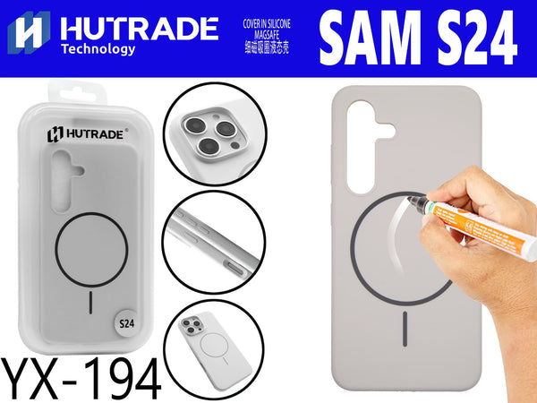 YX-194 COVER COLORATA MAGSAFE SAM S24 BIANCO